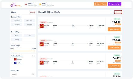 Flight Listings