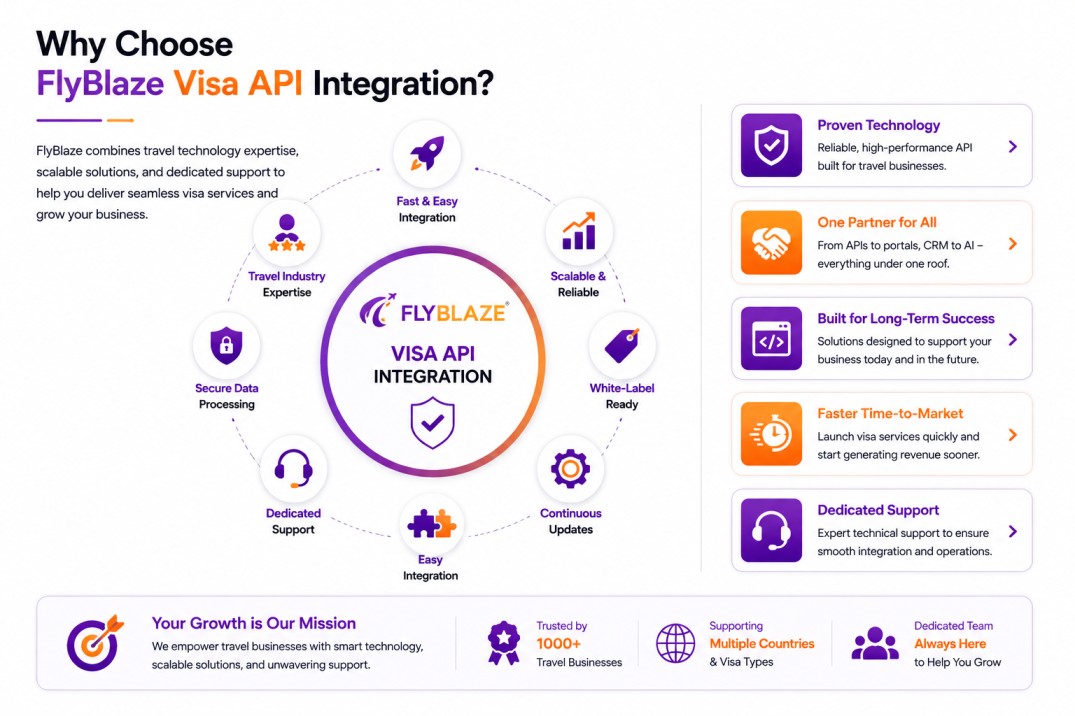 Why Choose FlyBlaze Visa API Integration?